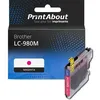 Image de PrintAbout Cartouche d'encre compatible avec Brother LC-980M - Magenta