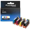 Image de Cartouche compatible HP 364XL (N9J74AE) - 4 couleurs - Grande capacité - Multipack