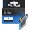Image de PrintAbout Cartouche d'encre compatible avec Brother LC-985C - Cyan