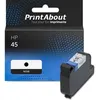 Image de PrintAbout Cartouche d'encre compatible avec HP 45 (51645AE) - Noir