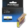 Image de PrintAbout Cartouche d'encre compatible avec Brother LC-970Y - Jaune