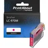 Image de PrintAbout Cartouche d'encre compatible avec Brother LC-970M - Magenta