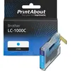 Image de PrintAbout Cartouche d'encre compatible avec Brother LC-1000C - Cyan