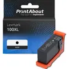 Image de PrintAbout Cartouche d'encre compatible avec Lexmark 100XL (14N1068E) - Noir - Grande capacité