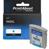 Image de Cartouche compatible HP 940XL (C4907AE) - Cyan - Grande capacité