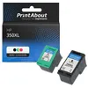 Image de Cartouche compatible HP 350XL (SD412EE) - Noir + 3 couleurs - Grande capacité - Multipack