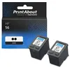 Image de Cartouche compatible HP 56 (C6656AE) - Noir - Multipack