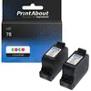 Image de Cartouche compatible HP 78 (C6578A) - 3-couleurs - Multipack
