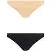 Image de Bye Bra, Soutien-gorge, Invisible Brazilian Nude + Black M, Beige, (lot de 2, M)