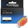 Image de Cartouche compatible Canon CLI-551Y XL - Jaune - Grande capacité