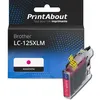 Image de PrintAbout Cartouche d'encre compatible avec Brother LC-125XLM - Magenta - Grande capacité