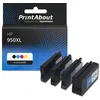 Image de Cartouche compatible HP 950/951XL (C2P43AE) - 4 couleurs - Grande capacité - Multipack