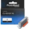 Image de Cartouche compatible Canon CLI-551GY XL - Gris - Grande capacité