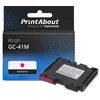 Image de PrintAbout Cartouche d'encre compatible avec Ricoh GC-41M (405763) - Magenta