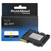Image de PrintAbout Cartouche d'encre compatible avec Ricoh GC-41Y (405764) - Jaune