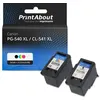Image de Cartouche compatible Canon PG-540 XL / CL-541 XL - Noir + 3 couleurs - Grande capacité - Multipack