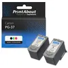 Image de Cartouche compatible Canon PG-37 / CL-38 - Noir + 3 couleurs - Multipack