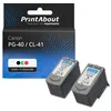 Image de Cartouche compatible Canon PG-40 / CL-41 - Noir + 3 couleurs - Multipack