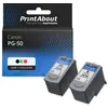 Image de Cartouche compatible Canon PG-50 / CL-51 - Noir + 3 couleurs - Multipack