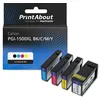 Image de Cartouche compatible Canon PGI-1500XL BK/C/M/Y - 4 couleurs - Grande capacité - Multipack