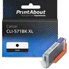 Image de Cartouche compatible Canon CLI-571BK XL - Noir - Grande capacité