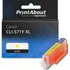 Image de Cartouche compatible Canon CLI-571Y XL - Jaune - Grande capacité