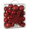 Image de Boule De Décoration De Noël Incassable Rouge