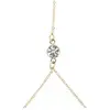 Image de Otazu, Bracelet de cheville + bague d'orteil, - Harmony Crystal Chevillere - Transparent, (1 cm)