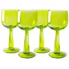 Image de HK Living AGL4470 The Emeralds wijnglas lang 200 ml glas groen 4 stuks (AGL4470), Verres à vin, Vert