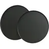 Image de Decoris, Plateau, Plateau métal set de 2 D35/30cm noir mat