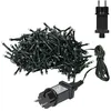 Image de ECD Germany Guirlande Chaîne Lumineuse, 585x52 cm, PVC Vert Foncé, LED Blanc Froid, IP44,