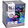 Image de Mondex, Guirlande lumineuse, LED-Lichterkette bunt, 96 LEDs, Batteriebetrieben, schwarzes Kabel, Innen/Aussen, 7,5m (7.50 m)