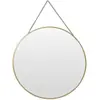 Image de Home&Styling, Miroir, Home Styling Collection Lustro na  a cuszku w z otej metalowej ramie okr g e (29 cm)
