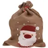 Image de Toile de jute sac de noel, 70 cm