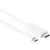 Image de Club 3D USB Typ C   HDMI (Typ A) (1.80 m), Câble vidéo, Blanc
