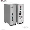 Image de Club 3D CSV-1568 (USB-C, 13 ports), Station d’accueil + hub USB, Argent, Blanc