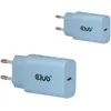 Image de Club 3D Club3D Lifestyle Ladegerät USB-C 30Watt, 2Stk blau retail (30 W, 1 portion), Chargeur USB, Bleu