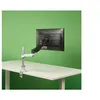 Image de R-Go Bras d'écran unique Caparo - Kit de montage (bras de moniteur réglable) - pour Écran LCD - aluminium, plastique recyclé - argent - Taille d'écran : Jusqu'à 26" - montrable sur bureau