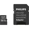 Image de Philips MicroSDXC Class 10 UHS-I U1 avec adaptateur (128 Go, microSDXC, SDXC, U1, UHS-I), Carte mémoire, Noir