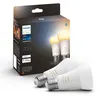 Image de Pack de 2 ampoules connectées Philips Hue White Ambiance E27 75W Blanc