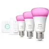 Image de Philips Hue, Ampoule, Kit de démarrage White & Color Ambiance BT (E27, 1100 lm, 3x)