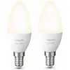 Image de Philips Hue, Ampoule, White BT (E14, 470 lm, 2x)
