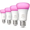 Image de Philips Hue, Ampoule, White & Color Ambiance BT (E27, 806 lm, 4x)