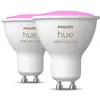 Image de Philips Hue, Ampoule, White & Color Ambiance BT (GU10, 350 lm, 2x)