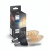 Image de Pack de 2 ampoules connectées Philips Hue White Ambiance Filament flamme E14 Transparent