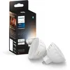 Image de Ampoule connectée - PHILIPS HUE - MR16 - Lumiere blanche - Compatible bluetooth - Lot de 2 - Fonctionne avec App et voix