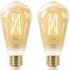 Image de WiZ, Ampoule, transparent (E27, 640 lm, 2x)