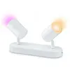 Image de WiZ IMAGEO WiZ Spots 2x5W W 22-65K RGB 871951455189300 Plafonnier LED 10 W blanc chaud blanc