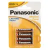 Image de Panasonic - Piles Super Alcalines AAA 4 Pièces