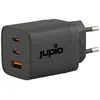 Image de Jupio Caricatore Triplo USB Gan (65 W, 3 ports), Chargeur USB, Noir